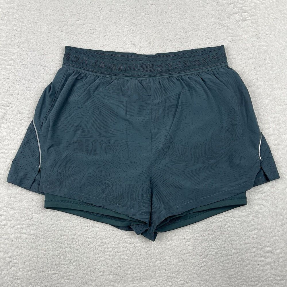 Fabletics Shorts Mens Medium Blue Lined Athletic Elastic Waist Running Gym